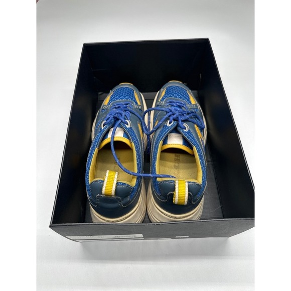 COACH LTHR Tech Runner Blue Sneakers‎ Men\'s Size 11.5D Designer Shoes